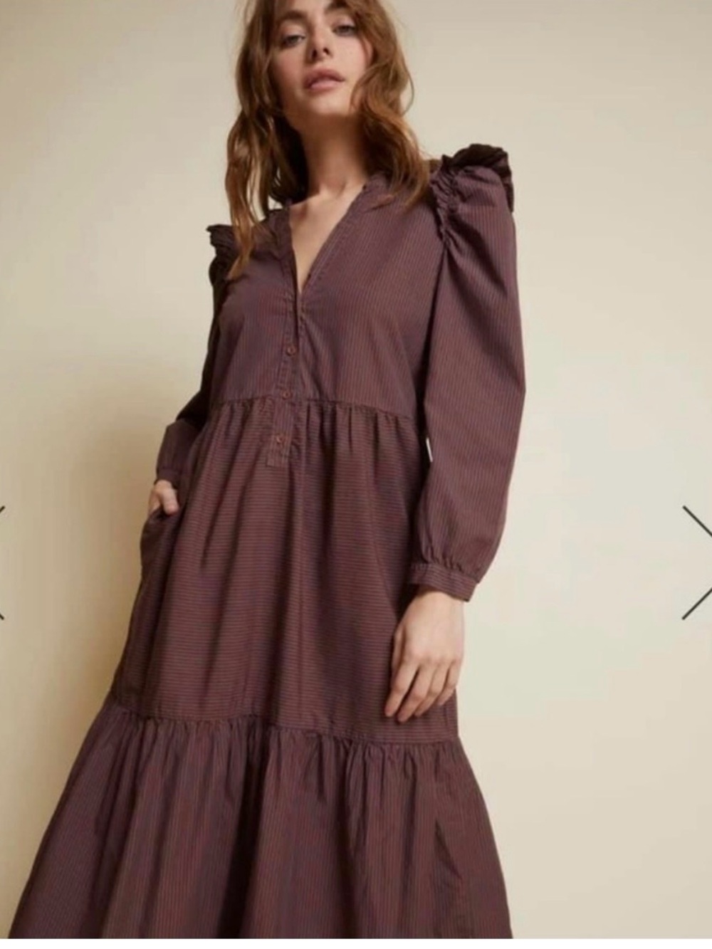 Nation Ltd - Dalia Tiered Midi Dress